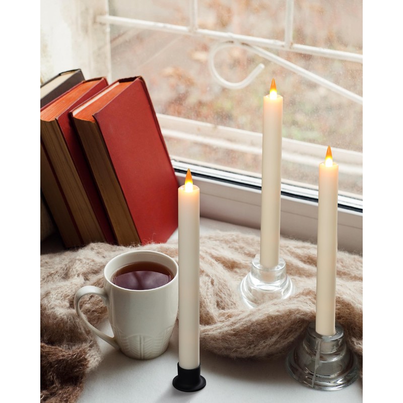 Da by 3 LED Flameless Table Candles with Remote Timer,