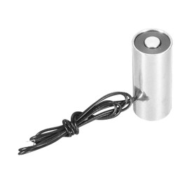 sourcing map Round Solenoid Electromagnet DC 12V 10N 2.2LB/1Kg Electric Magnet Electric Lifting Magnet for Automation Equipment