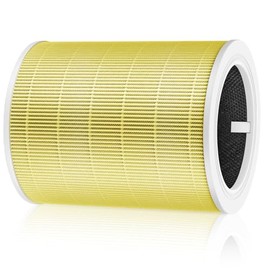 sieloonger Replacement Air Filter Core 600S Compatible with LEVOIT Core 600S Core 600S-RF AIR Purifier,H13 True HEPA 3-in-1 Replacement Filter, Efficiency Activated Carbon,1-Pack(YELLOW)