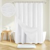 Inhousolu Boho Farmhouse Shower Curtain with Fabric Liner Set, Faux