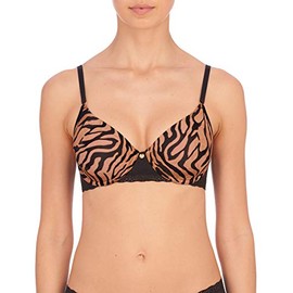 Natori Women's Bliss Perfection Contour Underwire Bra, Caramel Zebra Print, 34C