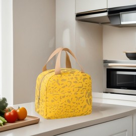 Lunch Bag Women Men - Reusable Leakproof Cooler Tote Lightweight Thermal Lunchbox for Office, Gym, Beach & Travel (Yellow)