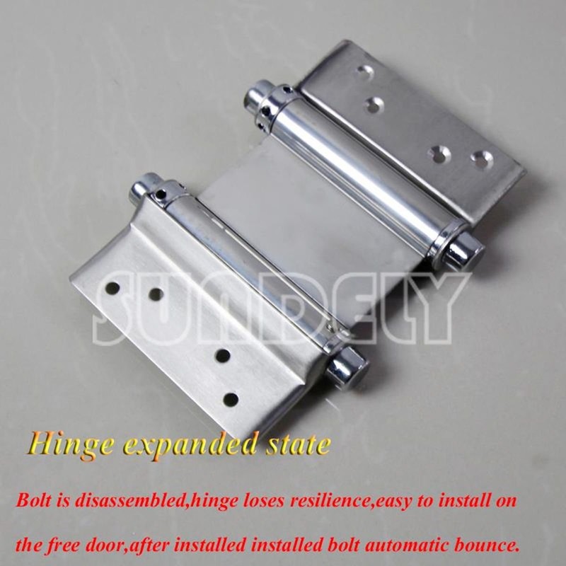 SUNDELY® Stainless Steel Double Action Spring Sprung Hinge Self Closing