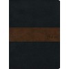 RVR 1960 Biblia de estudio Spurgeon, negro/marrón símil piel