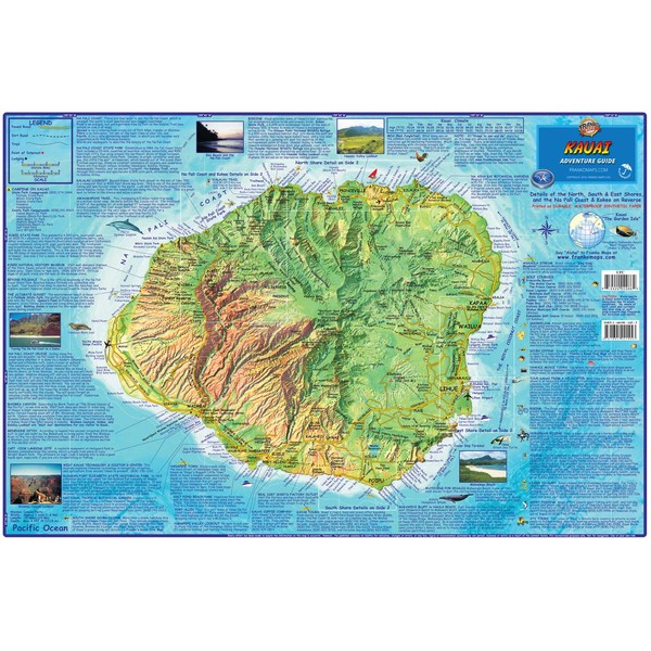 Franko Maps Kauai Adventure Guide