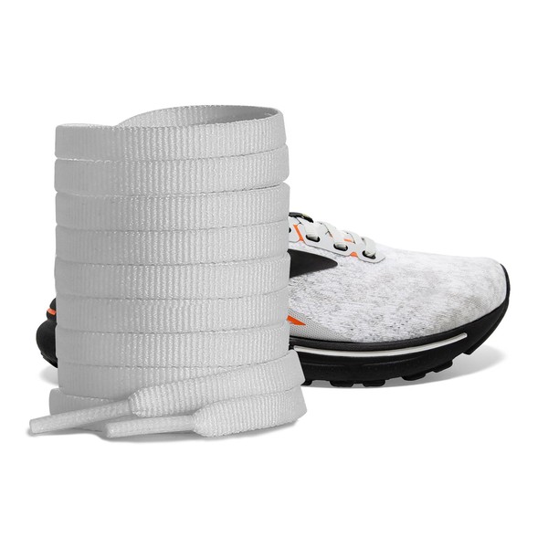 UamGlsob 1/4" Flat Shoe Laces for Sneakers, Stripe Shoelaces Strings