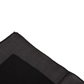 Hip Hop 50's Shop 1950s Small 20" Chiffon Scarf, Vintage Ascot, Retro Hair Tie for Child and Toddler (Black)