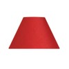 Oaks Lighting 14-inch Cotton Coolie Shade, Red
