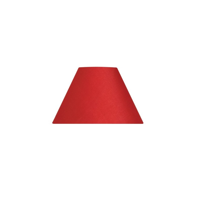 Oaks Lighting 14-inch Cotton Coolie Shade, Red