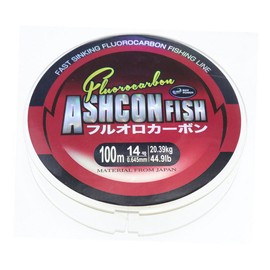 Ashconfish 100% Fluorocarbon Fishing Line Leader - 35 LB 100 Yards