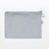 MUJI OHG89A3S Polyester Double Zipper Case, Gray, L