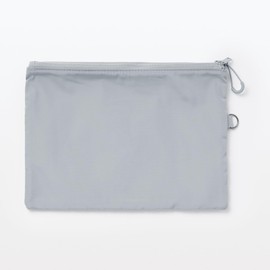 MUJI OHG89A3S Polyester Double Zipper Case, Gray, L
