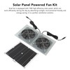 Topyond 15W Solar Panel Fan, Waterproof, Efficient Dual Fan Kit