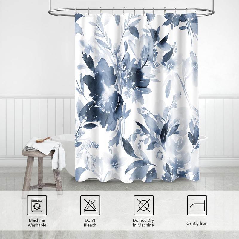 MAYZUS Extra Long Shower Curtain 72 x 84 Inch, Tall