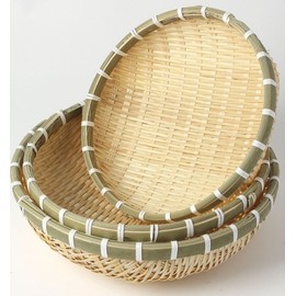 Basket, wood basket, full needle basket, bamboo colander, 3 piece set (25/28/30cm) DP73917