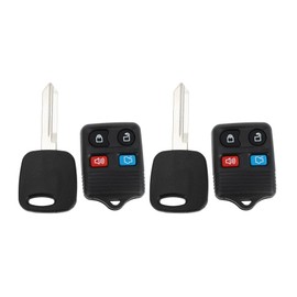 X AUTOHAUX 2 Set 315MHz CWTWB1U345 Keyless Entry Remote Ignition Transponder Key Fob for Ford for Mustang 1999-2004 for Ford Focus 2000-2005 4C Chip 2 Set
