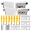 VooGenzek 4 PCS Cabinet Suspension Brackets, Cupboard Wall Mounting, Kitchen
