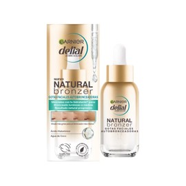 Delial Natural Bronzer Self Tanning Face Drops with Hyaluronic Acid and Coconut Water 30ml