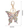 Butterfly Keychain for Women Girls Cute Glittering Crystal Rhinestone Butterfly
