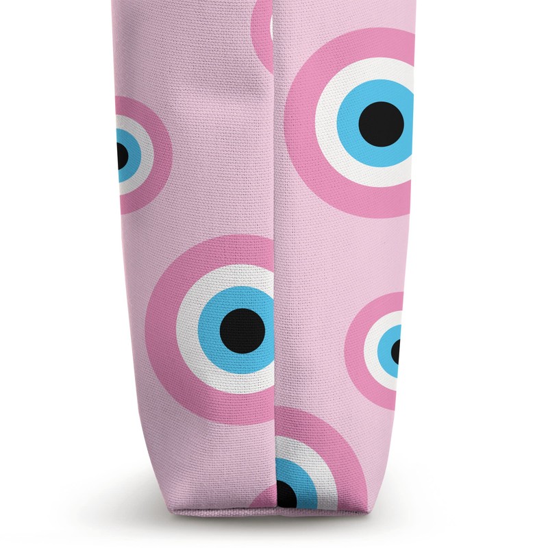 Hot Pink Aesthetic Evil Eye Decor Preppy Tote Bag