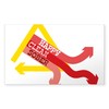 CafePress Happy Clean Sober Rectangle Bumper Sticker Car Decal