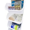 Skywin Plastic Stackable Storage Bins for Pantry White - 4-Pack