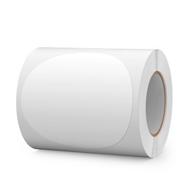 FINDAT White Round Labels 100mm Colour Coding Circle Stickers Vinyl Removable Waterproof Name Tags for Home Office Business 300PCS