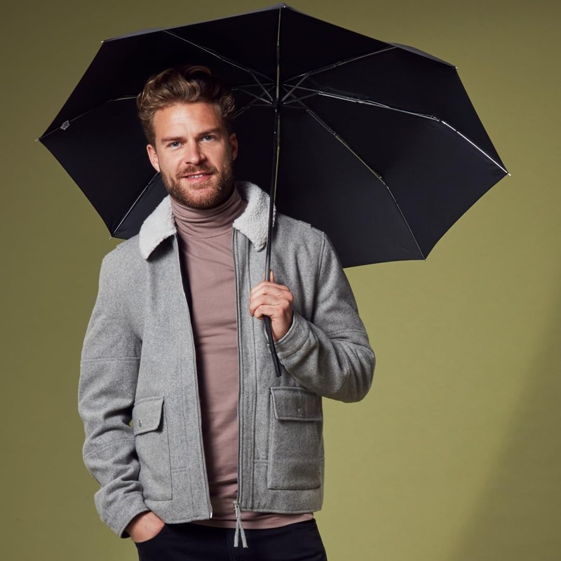Fulton Fulton Stowaway 23 Black Unisex_Adult Umbrella Black One Size
