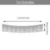 3 Packs Metallic Foil Fringe Garland, Metallic Tinsel Streamers Fringe