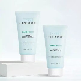 Bring Green 브링그린 대나무 히알루 수분 부스팅 크림 더블기획 100ml+100ml 수분크림 대용량 x2SET(SH) Bring Green Bamboo Hyalurone Moisturizing Boosting Cream Double Set 100ml+100ml Large Capacity x2 SET
