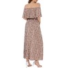 Bluetime Womens Maxi Dress Off Shoulder Floral Print Boho Beach