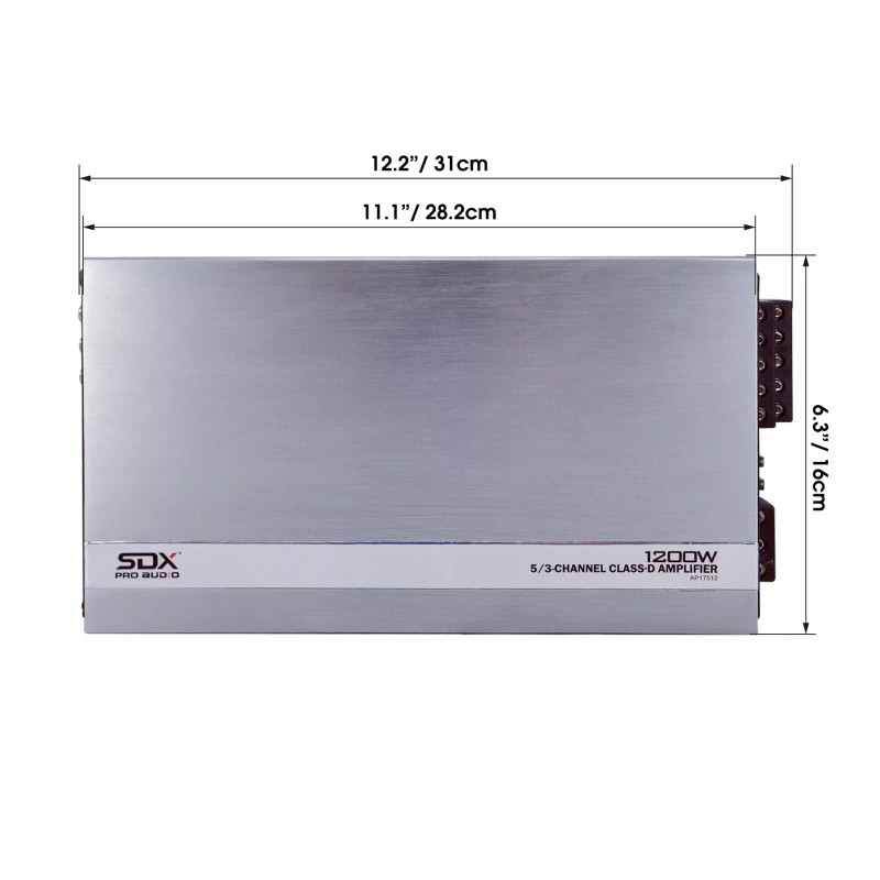 SDX Audio 3 / 5-Channel 1200W Class-D Digital MOSFET Car