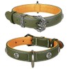 Beanspet Dog Collar, Basic Studs, Antique Dog Collar, Leather, Stylish,