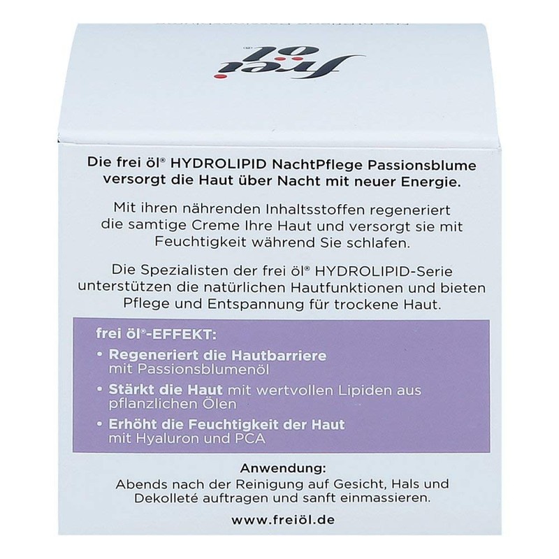 FREI Oil Hydrolipid Night Care Passion Flower Cream 50 ml