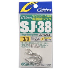 Owner SJ-38 TN Stinger Jigging Hook Size 3/0 (0389)