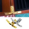 2Pcs Support Spring Hinges, Zinc Alloy Concealable Quadrant Hinge 90