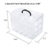 ZLY 3-Tier Demountable Plastic Jewelry Box Organizer Storage Container with