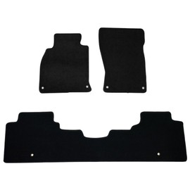 Floor Mats Compatible with 11-13 Infiniti M37, Black Nylon Flooring Protection Interior Carpets by IKON MOTORSPORTS, 2012