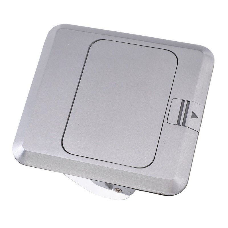 Floor Socket Waterproof Good Sealing Embedded Safe Practical Silver Bounce