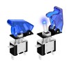 DAIERTEK 12V Blue LED Illuminated Toggle Switch with Safety Cover
