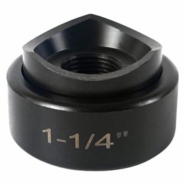 AMZCNC - Perforadora de conducto y troquel de 1-1/4 pulgadas para destornillador hidráulico de rosca de 3/4"-16UN (tamaño del orificio del conducto) 1-1/4 pulgadas