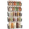 Mystozer 5 Pack Spice Rack Seasoning Organizer Wall Mount, Screw