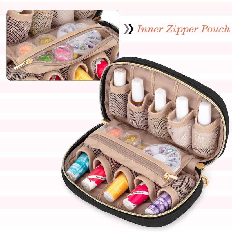 LUXJA Nail Polish Case - Holds 10 Bottles (15ml -