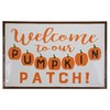 Northlight 20.25" Orange and White Welcome to Our Pumpkin Patch!