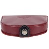 Oakridge Leather Mens Two Tone Coin Tray - Red/Black