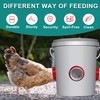 ZenxyHoC Chicken Feeders No Waste, DIY Automatic Poultry Feeder 8