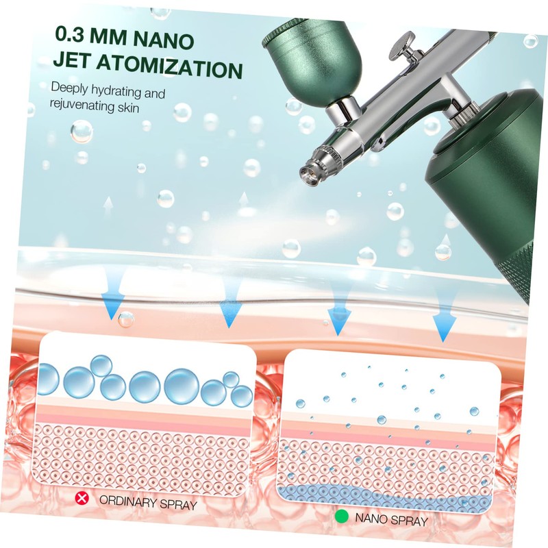 Hohopeti Portable Mini Airbrush Kit Compressor for Makeup Nail Art