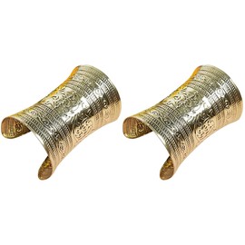 PACKOVE Pack of 5 Cuff Bracelet Costume Wide Bangles Merman Costume for Men Greek Goddess Accessories Gypsy Bracelets Bangle Arm Cuff Jewellery Alloy Women Wide, Metal, No gemstone