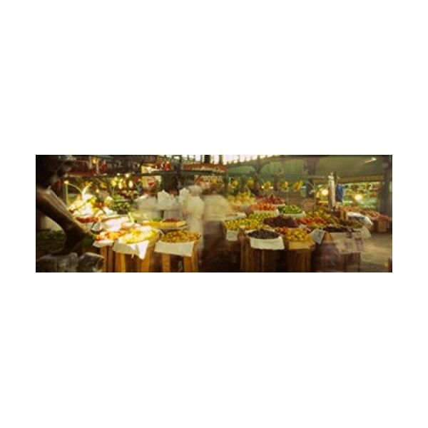 Posterazzi Fruits And Vegetables Market Stall Santiago Chile Poster Print