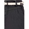 Eight2Nine Women's Chino Shorts with Braided Belt, Dark-grey